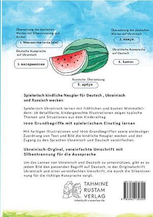 Bild des Verkufers fr Interkultura Meine ersten 1000 Wrter Bildwrterbuch Deutsch-Ukrainisch-Russisch: Fr Deutsch als Fremdsprache und Ukrainisch-Russisch-Muttersprachler - Farbig : Fr Deutsch als Fremdsprache und Ukrainisch-Russisch-Muttersprachler - Farbig zum Verkauf von AHA-BUCH