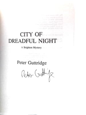 Bild des Verkufers fr City of Dreadful Night: 1 (Brighton Trilogy) zum Verkauf von World of Rare Books