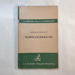 Imagen del vendedor de Wertpapierrecht : Ein Studienbuch a la venta por Gebrauchtbcherlogistik  H.J. Lauterbach