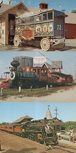 New Hope and Ivyland Railroad Circus Van 3x USA Transport Postcard s