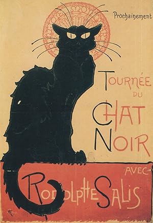 Tournee Du Chat Noir French Theatre Poster Advertising Postcard