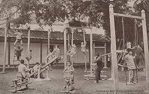 See Saw Rope Climbing Foochow Blind School Chinese Old Postcard