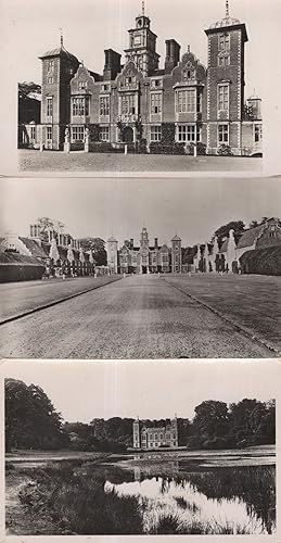 Bild des Verkufers fr Blickling Hall Norfolk 3x Real Photo Postcards incl River zum Verkauf von Postcard Finder