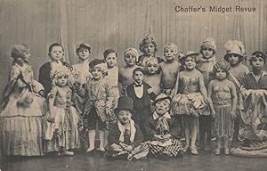 Chaffer's Midget Review Freak Show Theatre Circus Old Postcard