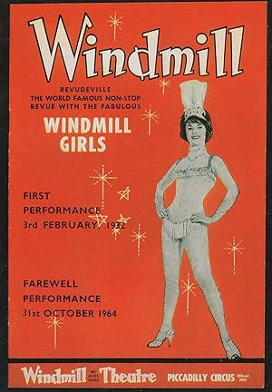 Windmill Girls 1932 Theatre Revue London Poster Theatre Postcard