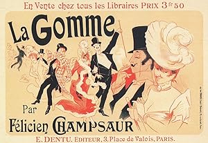 La Gomme Par Felicien Champsaur Theatre French Poster Postcard