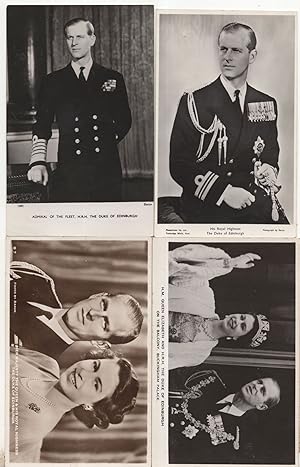 The Duke Of Edinburgh 4x Old Real Photo Royalty Postcard s