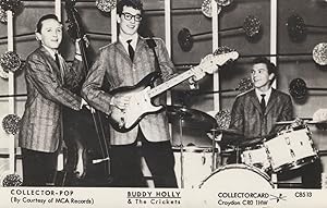 Buddy Holly & The Crickets Real Photo Rare Postcard