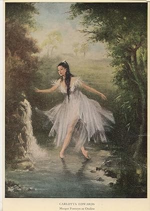 Carlotta Edwards Margot Fonteyn as Ondine Ballet Painting Postcard