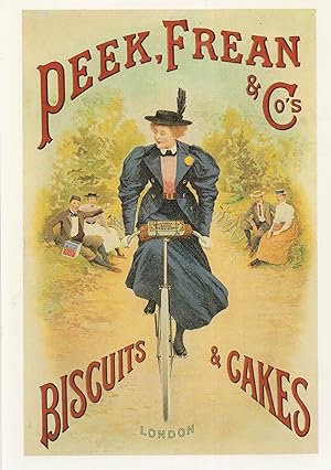 Crawfords Biscuits Peek Frean Old Bicycle 2x Poster Postcard s
