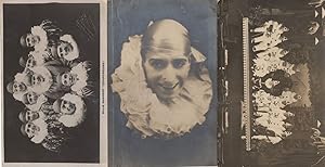 Billy Manders Quaintesques Welsh Drag Queen Clowns 3x Old Postcard s