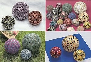 Immagine del venditore per Japan Folk Temari Set Collection Crafts Art Hand Made Balls 4x Postcard s venduto da Postcard Finder