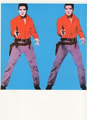 Elvis Presley Andy Warhol Painting Postcard