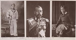 Prince George Edward Of Wales 3x Royalty Old RPC Postcard s