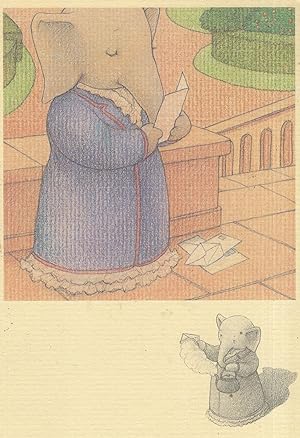 Seller image for Big Nose Elephants Never Forget Busybody Art Postcard for sale by Postcard Finder