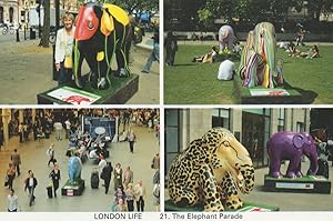 Seller image for Elephants In London City Parade Life The Photo Gallery Postcard for sale by Postcard Finder