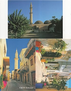 Crete Krete Rethymno Architecture 3x Postcard s