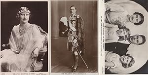 King George V Duchess Of York 3x Royalty Real Photo Old Postcard s