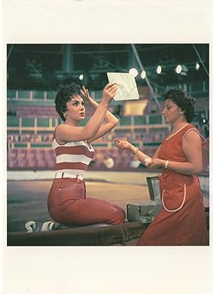 Trapeze 1955 Circus Film Gina Lollobrigida Burt Lancaster Postcard