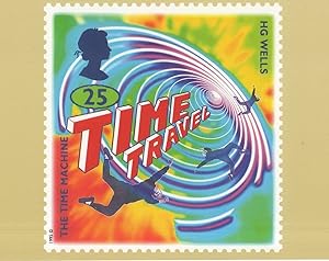 Image du vendeur pour HG Wells The Time Machine Book Sci-Fi RMPQ Rare Stamp Postcard mis en vente par Postcard Finder
