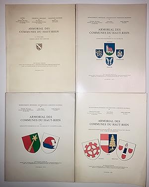 Armorial des communes du haut-Rhin Complet 4 volumes