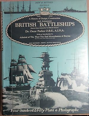 Seller image for British Battleships: Warrior, 1860 to Vanguard, 1950: A History of Design, Construction and Armament for sale by John Simmer Gun Books +