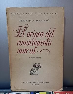 Imagen del vendedor de EL ORIGEN DEL CONOCIMIENTO MORAL a la venta por Libros de Ultramar Alicante