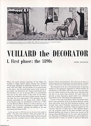Seller image for Edouard Vuillard the Decorator: First Phase, the 1890s. An original article from Apollo, International Magazine of the Arts, 1965. for sale by Cosmo Books