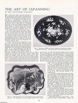 Image du vendeur pour The Art of Japanning. An original article from Apollo, International Magazine of the Arts, 1947. mis en vente par Cosmo Books