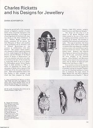 Image du vendeur pour Charles Ricketts and His Designs for Jewellery. An original article from Apollo, International Magazine of the Arts, 1982. mis en vente par Cosmo Books