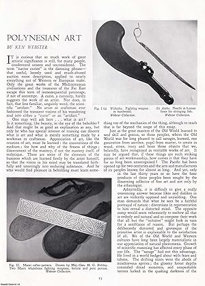 Seller image for Polynesian Art. An original article from Apollo, International Magazine of the Arts, 1951. for sale by Cosmo Books