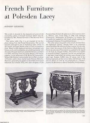 Imagen del vendedor de French Furniture at Polesden Lacey. An original article from Apollo, International Magazine of the Arts, 1965. a la venta por Cosmo Books