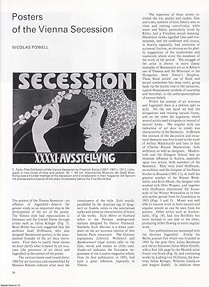 Seller image for Posters of the Vienna Secession. An original article from Apollo, International Magazine of the Arts, 1984. for sale by Cosmo Books