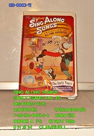 Image du vendeur pour Disney Sing Along Songs - The Early Years, Collection of All-Time Favorites [VHS] mis en vente par Reliant Bookstore