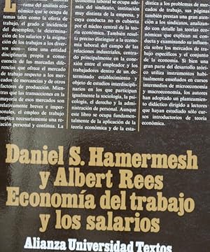 Imagen del vendedor de Economa del trabajo y los salarios a la venta por Librera Alonso Quijano