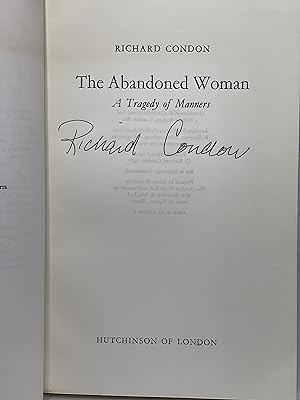 Immagine del venditore per THE ABANDONED WOMAN: A Tragedy of Manners. venduto da Bookfever, IOBA  (Volk & Iiams)