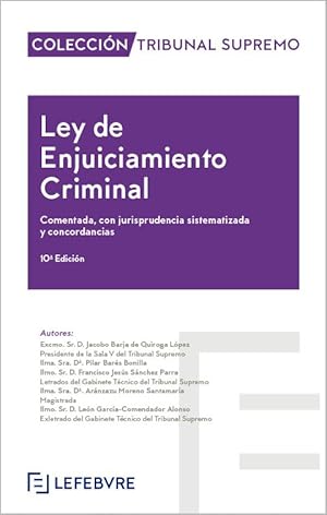 Imagen del vendedor de Ley de Enjuiciamiento Criminal 2023. comentada, con jurisprudencia sistematizada y concordancias a la venta por Vuestros Libros