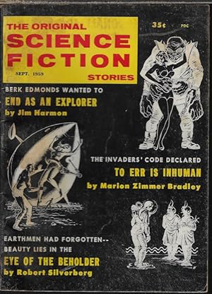 Image du vendeur pour The Original SCIENCE FICTION Stories: September, Sept. 1959 mis en vente par Books from the Crypt