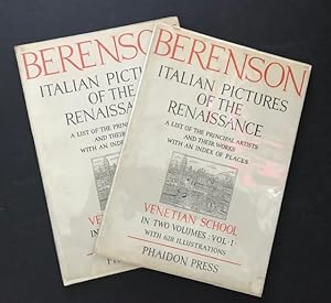 Publisher's Advance Blads for Italian Pictures of the Renaissance: Venetian School; A List of the...
