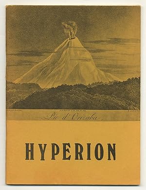 Image du vendeur pour Hyperion: A Poetry Journal - Volume III, Issue I, Fall 1972, Number 8 mis en vente par Between the Covers-Rare Books, Inc. ABAA