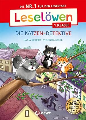 Bild des Verkufers fr Leselwen 1. Klasse - Die Katzen-Detektive (Grobuchstabenausgabe) zum Verkauf von Wegmann1855