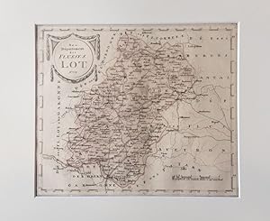 FRANKREICH - Das Departement des Flusses Allier - No. 785. - (Grenzkolorierter Kupferstich-Karte ...