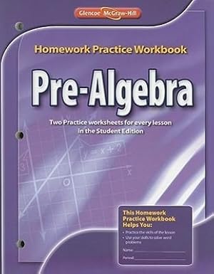 Bild des Verkufers fr Pre-Algebra Homework Practice Workbook zum Verkauf von moluna