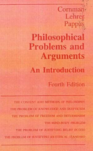 Seller image for Cornman, J: Philosophical Problems and Aurguments for sale by moluna