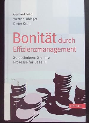 Bild des Verkufers fr Bonitt durch Effizienzmanagement. zum Verkauf von Antiquariat Bookfarm