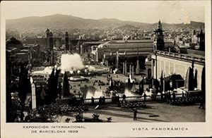Ansichtskarte / Postkarte Barcelona Katalonien Spanien, Internationale Ausstellung 1929, Panorama...