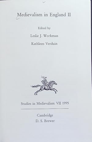 Bild des Verkufers fr Medievalism in England II. zum Verkauf von Antiquariat Bookfarm