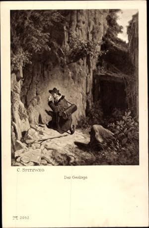 Künstler Ansichtskarte / Postkarte Sitzweg, C., Geologe, Naturwissenschaftler - Ackermann 286