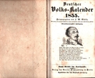 Deutscher Volks-Kalender. JG. 21 / 1855. Hrsg. v. F. W. Gubitz.