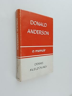 *SIGNED* Donald Anderson: A Memoir